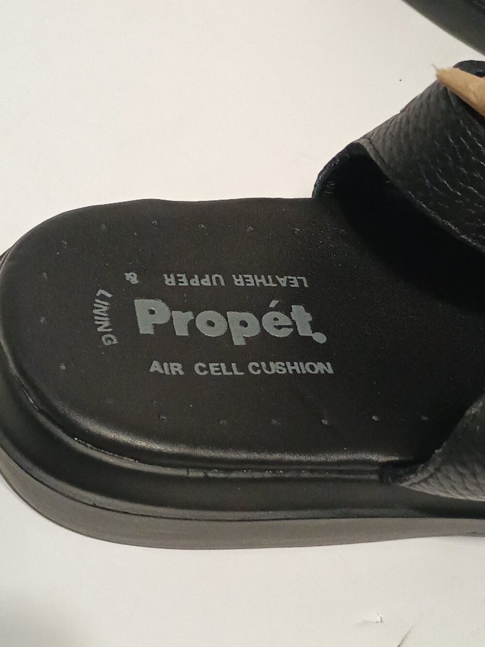 Propet Breeze Walker W0001 Black Leather Sandals Women 11 XX 4E Extra Wide - Picture 8 of 8